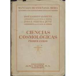 Ciencias cosmológicas: Primer Curso